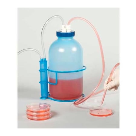 Bel-Art Bel-Art Vacuum Aspirator Bottle 199170001, Polypropylene, 0.5 Gallon, Light Blue, 1/PK 19917-0001